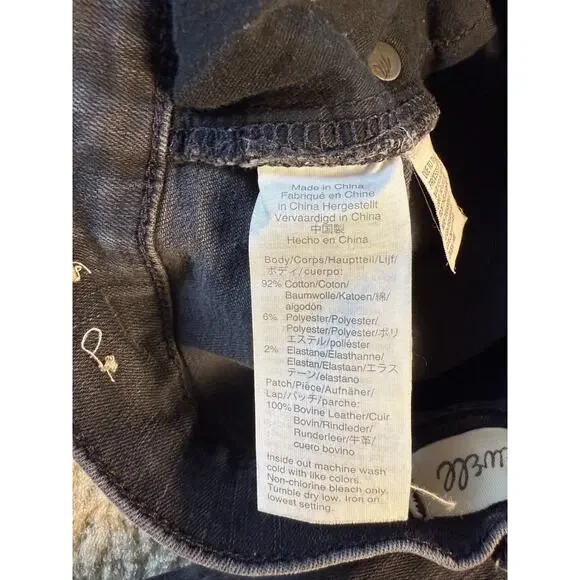 Madewell Jeans Womens Size 27 Black Wash Cali Demi-Boot Jeans Denim E151 - Picture 10 of 16